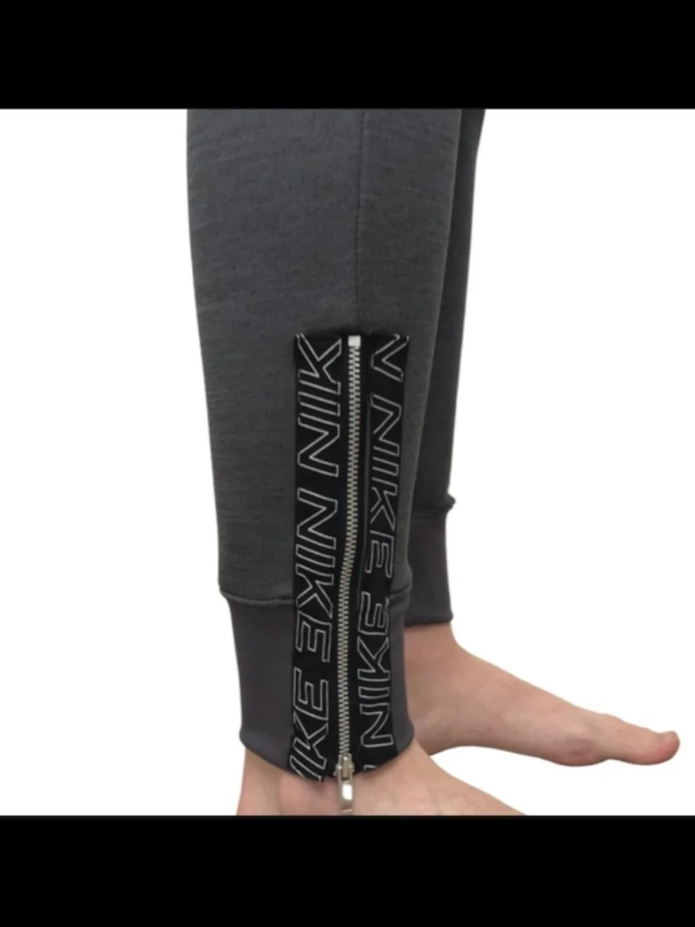 Nike Therma Fit Zip Women's Joggers Charcoal Grey/Black Sz Large NWT